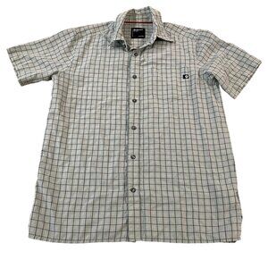 Marmot Eldridge Shirt Men's Size Medium Shirt Sleeve Button Down Green Blue